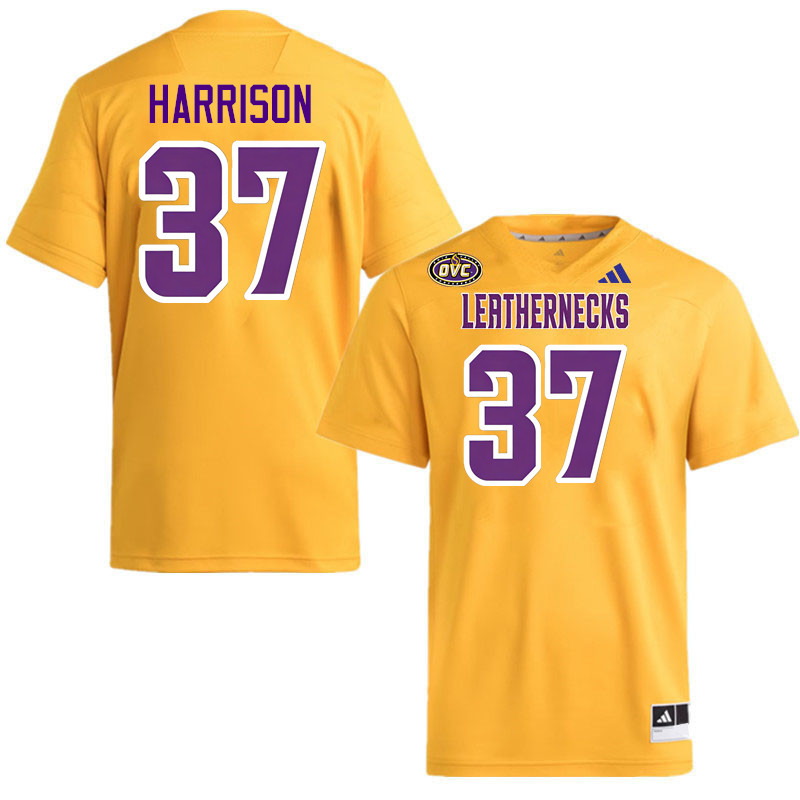 Western Illinois Leathernecks #37 Rodney Harrison College Football Jerseys,Uniforms-Gold